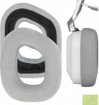 Geekria Comfort Micro Suede asendusk&otilde;rvapadjad Corsair HS80 RGB juhtmeta k&otilde;rvaklappide k&otilde;rvapadjadele (Extra paks/hallid)