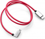 Audi 8S0051435J Laadimiskaabel USB-C Micro-USB kaablile nurga all Punane