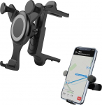 &Uuml;mmargune &otilde;huventilaatori telefonihoidja, Mini Cooper Tugev kolmnurkne tugi auto telefoni hoidja &uuml;mmargune &otilde;huventilaator iPhone'ile Samsungile K&otilde;ik nutitelefonid 4-7-tollised