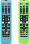 Silikon-Fernbedienung f&uuml;r Samsung Smart TV AA59-00786A BN59-01315B AA59-00741A BN59-01199F Fernbedienung, waschbar, rutschfest, mit Anti-Verlust-Umh&auml;ngeband, 2 St&uuml;ck