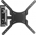 Black Full Motion TV-Wandhalter f&uuml;r 23-55 Zoll TVs, TV-Halterung mit verstellbaren Armen, geeignet f&uuml;r bis zu 30 Kg und VESA 400x400