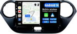 Android 14 autoraadio Hyundai Grand I10 (2013-2018) satelliit-raadio - 4G + 64G - DSP/Carplay/Android auto - Kaamera + MIC - IPS 9-tolline 2 DIN - roolijuhtimine Dual Band WiFi DAB 360-CAM