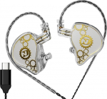 ND Venus In-Ear Monitor k&otilde;rvaklapid, 10 mm topeltmagneetilised d&uuml;naamilised d&uuml;naamilised IEM k&otilde;rvaklapid, HiFi juhtmega m&auml;nguk&otilde;rvaklapid, 2-pinnaline eemaldatav kaabel (ilma mikrofonita, kristall, 3,5 mm pistik)