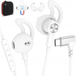 USB C k&otilde;rvaklapid, C-t&uuml;&uuml;pi kaabliga k&otilde;rvaklapid Samsung Galaxy S26 S25 S24 Ultra A17 A56 A36 A26 jaoks, k&otilde;rvaklapid mikrofoniga Stereok&otilde;rvaklapid USB-C &uuml;hendusega iPhone 17 16 15 Pixel 10 9 Pro jaoks.