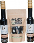 Lakritz Geschenk Set von Deheck | Premium Lakritze Geschenkset mit Lakritzlik&ouml;r & S&uuml;&szlig;igkeit | Lakritz-Lik&ouml;r s&uuml;&szlig; + Lakritze-Lik&ouml;r salzig (je 20% vol.) + leckere LASSE Lakritzmischung