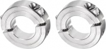 QUARKZMAN Pack of 2 Double Split Clamping Ring Clamping Rings 7/8 Inch Bore, kaheosaline kinnitusr&otilde;ngad, 1-5/8 Inch v&auml;lisl&auml;bim&otilde;&otilde;t, 1/2 Inch laius, 304 roostevabast terasest kinnitusr&otilde;ngas, kruvikorki