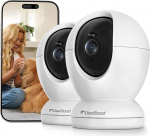 usogood 4MP siseruumide valvekaamera, 2,4 GHz ja 5 GHz WiFi kaamera beebi/looma jaoks, 360-kraadine kaamera j&auml;lgimine siseruumides inimeste/liikumise/m&uuml;ra tuvastamisega, &ouml;ine n&auml;gemine, 2-suunaline heli, 2-pakk, 2-pakk