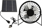 Solar Fan for Outdoor, 5 W Solar Powered Fan, USB Extractor Fan, Outdoor Ventilator, 360 Degree Adjustable Solar Panel, Greenhouse Fan for Greenhouse Chicken Coop