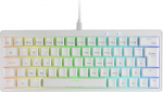 Mars Gaming MKMINIPRO mehaaniline Ultra Compact 60-protsendiline klaviatuur, kuumvahetatavad mehaanilised l&uuml;litid, RGB Chroma, m&auml;nguklaviatuur koos Antighostingiga, vaiksed l&uuml;litid, itaalia, valge