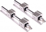 Professionelle 2-osaline / Set-Linearschiene SBR10 300/500/600/1000 mm blockgest&uuml;tzte Gleitwellenstangenf&uuml;hrung mit 4-teiligen SBR10UU-Lagerbl&ouml;cken for CNC(1000mm)