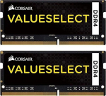 Corsair CMSO16GX4M2A2133C15 Value Select 16 GB DDR4 2133 Mhz CL 15 260 Pin SODIMM s&uuml;learvuti m&auml;lukomplekt - must
