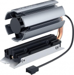 ineo Heatpipe Cooler PWM ventilaatoriga, p&ouml;&ouml;rlev jahuti M.2 SSD-le (2280), 6 mm vasest soojatoru, kiiruse reguleeritav ventilaator, M9