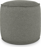 Deshome - Pouf tool &uuml;mmargune l&auml;bim&otilde;&otilde;t 60 cm eemaldatava padjaga sise- ja v&auml;litingimustes kasutamiseks: istmepouf disain diivanile, elutuppa, magamistuppa, hele pouf hallikaspruun