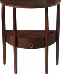 Beistelltisch Schmal im Rustikalen Stil mit Stauraum, Konsolentisch Flur aus Massivholz(Brown,66cm/26in)