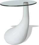 vidaXL kohvilaud Lounge Tear Design klaasist k&uuml;ljelaud 1.