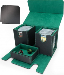 MTG Commander Deck Box Space for 200+ Cards, 3-in-1 kaardipaki kast, tugev magnetiline kaardikorraldaja Magic Commander TCG CCG jaoks, 4 vaheseinu