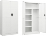 Homgoday riiulitega kapp, valge, 90 x 40 x 180 cm, teras, ruumi s&auml;&auml;stvad kapid, k&ouml;&ouml;gim&ouml;&ouml;bel, elutoa kapp, k&ouml;&ouml;gikapp, k&ouml;&ouml;gim&ouml;&ouml;bel, elutuba, k&uuml;ljepaneel