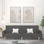 Diivanvoodi 2-kohaline tumehall kangas, Lounge diivan, diivanid ja diivanid, l&otilde;&otilde;gastav diivan, diivan elutuppa - 375853