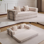 PixelPilot 195 cm diivanvoodi, kokkupandav madrats fikseeritud raamiga, mugav kokkupandav futon, modulaarne magamistool ilma vedrustuss&uuml;dameta elutuppa
