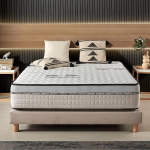 NATURALEX - Visco Carbon madrats 180 x 200 cm 30 cm Memory Foam + Blue Latex Firm Support Reversible Hypoallergeenne vastupidav mugav hingav 7 tsooni