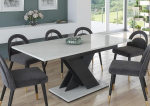 Furneo Tavolo01 pikendatav s&ouml;&ouml;gilaud 120-160 cm Hall / valge