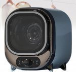 Kondensaatoriga riidekuivatusmasin, 5kg v&otilde;imsus, kuum ja k&uuml;lm &otilde;hk, 3D-kuivatus, t&ouml;&ouml;laua- v&otilde;i seinakinnitus, ruumi s&auml;&auml;stev disain, 0-200 minuti taimer.