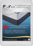 Fly 2.0 elastne madratsitopper Terry Jacquard koos nurkadega - kaheinimesevoodi 2 &uuml;heinimesevoodile
