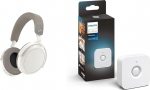 Sennheiser Momentum 4 juhtmevabad k&otilde;rvaklapid Bluetoothiga - kohanduva m&uuml;rasummutusega kristallselgeteks k&otilde;nedeks - 60 tundi aku kestvust - reguleeritav heli ja Philips Hue liikumisandur siseruumides
