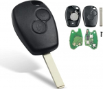 2 nupuga autov&otilde;tme kaugjuhtimispult 433 MHz PCF7947 kiip autov&otilde;tmehoidik Ren-Ault Kangoo II Clio III Duster Modus Twingo Dacia Logan jaoks