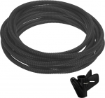 QUARKZMAN jagatud laineline toru 1/2 tolli (12 mm) sisel&auml;bim&otilde;&otilde;t 50 jalga (15 m) koos paigaldust&ouml;&ouml;riistaga Kuumus- ja k&uuml;lmakindel -40F kuni 257F plastist paindlik kaablikaitse mustana