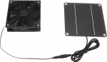 Naroote Solar Power Fan, Solar Powered Fan with Monocrystalline Panel, Solar Extractor Fan, 2200rpm, Solar Fan, Solar Outdoor Fan for Chicken Coops