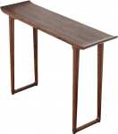 Konsolentisch, konsoollaud Massivholz mit Nach Oben Gebogen, Geeignet f&uuml;r Flur, Wohnzimmer(100x25x88CM/39x10x35IN)