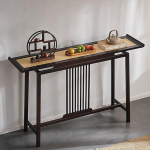 Schmaler Konsolentisch, Rustikaler Eingangstisch, Japanischer Flurtisch/Console Table f&uuml;r Wohnzimmer, Eingangsbereich(108 * 88 * 35cm/42.5 * 35 * 14in)