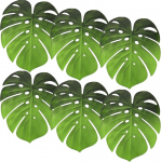 DOITOOL 6 St&uuml;ck Eva Monstera Platzsets rutschfeste Hitzebest&auml;ndige Tischmatten f&uuml;r Esstisch Abwaschbare Tropische Tischdeko f&uuml;r Party und Alltag