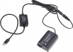 FOTGA USB-C Type-C to DMW-BLK22/DMW-DCC17 dekodeeritud dummy aku toiteadapteri kaabel Panasonic Lumix S5 DC-S5 DC-S5K GH5M2 GH5 Mark II GH6 kaamerale