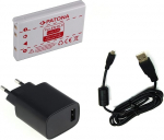BG AKKU24 laadija/laetav aku ja laadimiskaabel Andmekaabel USB-kaabel Nikon Coolpix P100, P500, P510, P520, P530 jaoks