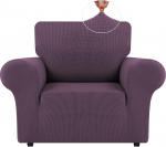 LURKA Stretch-Stuhl-Sofa-Schonbezug, 1 St&uuml;ck, Couchbezug f&uuml;r Sofam&ouml;bel, vollst&auml;ndiger Sofabez&uuml;ge mit elastischer Unterseite, f&uuml;r Kinder und Hunde, suurus S, Violett