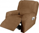 Honeyhouse paks sametist diivanikatted, 1-kohaline, Super Stretch Non-Slip Diivan Cover, 4-osaline komplekt, elastne m&ouml;&ouml;bli kaitsja, pluusne diivanipesu koos k&auml;etugedega