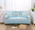 Diivan viskab diivanikatte elastne, 1/2/3/4-kohvri elastne Stretch Slipcover diivan Kaitsekate pol&uuml;estrist pestav mittelibisev diivanikate (kollased lilled, 4-kohvri (235-300 cm))
