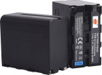 DSTE 2x NP-F970 Li-ion asendusaku Sony DCM-M1 MVC-CD1000 HDR-FX1 DCR-VX2100E DSR-PD190P NEX-FS700RH HXR-NX3 kaamerale nagu NP-F930 NP-F950 NP-F960
