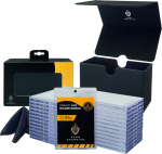 Card Guardian - Magnetic Card Holder Bundle | Premium Deck Box koos 25 magnetkaardihoidjaga ja puhastuslapiga (must)