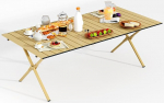 GOLDFAN Campingtisch, 91 cm, faltbarer Picknicktisch f&uuml;r 2-4 Personen, zusammenklappbar, tragbar, madalige H&ouml;he, Tisch f&uuml;r Strand, Hinterhof, Terrasse, Outdoor, BBQ