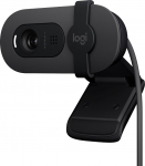 Logitech Brio 100 Full HD veebikaamera koosolekuteks ja striimimiseks, automaatne valguse tasakaalustamine, sisseehitatud mikrofon, kattev raam, USB-A Microsoft Teams, Google Meet, Zoom ja muud - grafiitne