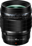 OM SYSTEM M.Zuiko Digital ED 45 mm F1.2 PRO Lens, Bright Fixed Focal Length, Suitable for All MFT Cameras (OM SYSTEM/Olympus OM-D & Pen Models, Panasonic G Series), Black
