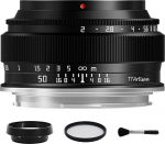TTArtisan 50mm F2 Full Frame Large Aperture Manual Portrait Lens for Sony E-Mount Mirrorless Cameras A5500 A6000 A6300 A6400 A7C A7MIII A7MIV A7RIII A9 NEX-3 NEX-5