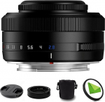 TTArtisan AF 27 mm F2.8 f/2.8 XF-Mount APS-C Autofocus STM Lens for Fujifilm Fuji X-Mount Cameras X-T10 X-T2 X-T20 X-T30 X-T3 X-T4 X-T5 X-T100 X-T200 X-T30 X-PR01 X-PR02 X-PR03 X-E4 Black