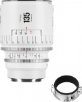 7artisans 135mm T2.4 Infinte Series Professional Manual Full Frame Cine Lens Compatible with EF Bayonet for Photography and Film Production - White