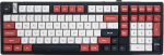 GK GAMAKAY TK101 98% mehaaniline klaviatuur numbriklaviatuuriga, Hot-Swap Bluetooth/2.4GHz/Wired RGB PBT klaviatuurid, 101 klahvi, Gasket Gaming Keyboard (must ja punane, Pluto Switch)