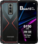 DOOGEE Blade10 Pro Energy Outdoor mobiiltelefon Android 15, 6GB RAM + 256GB ROM, 6150mAh, 6,56-tolline HD+ 90Hz IPS, 50MP AI kaamera, Octa-Core, Dual SIM, NFC, Outdoor nutitelefon ilma lepinguta, 2025