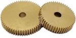 Modulaarne hammasratas, mootori hammasratas, pakend 2. 0,5 moodul 20100 hammasratas vask hammasratas 2,48 2,52 2,98 3,02 mm augu l&auml;bim&otilde;&otilde;t paksus 3 mm v&auml;ike messingist hammasratas (30T*16*2,98*3)